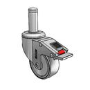 CH-03CRB-125-TL-GR09 MedCaster Swivel Caster