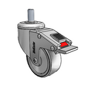 CH-03CRB-125-TL-TS07 MedCaster Swivel Caster