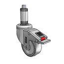 CH-03CRB-125-TL-XRN4 MedCaster Swivel Caster