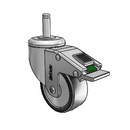CH-03PYP-125-DL-GR10 MedCaster Swivel Caster