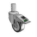CH-03PYP-125-DL-RS02 MedCaster Swivel Caster