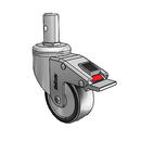 CH-03PYP-125-TL-RS01 MedCaster Swivel Caster