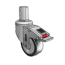 CH-03PYP-125-TL-RS03 MedCaster Swivel Caster