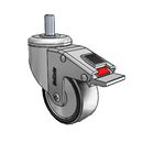 CH-03PYP-125-TL-TS07 MedCaster Swivel Caster