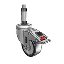 CH-03PYP-125-TL-XRN1 MedCaster Swivel Caster