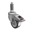 CH-03PYP-125-TL-XRR2 MedCaster Swivel Caster