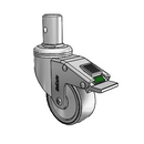 CH-03TPP-125-DL-RS03 MedCaster Swivel Caster