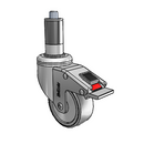 CH-03TPP-125-TL-XRR4 MedCaster Swivel Caster