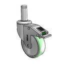 CH-04AMP-125-DL-GR09 MedCaster Swivel Caster