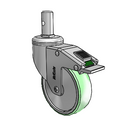 CH-04AMP-125-DL-RS04 MedCaster Swivel Caster