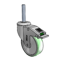 CH-04AMP-125-DL-TS22 MedCaster Swivel Caster