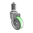 CH-04AMP-125-SW-XRR5 MedCaster Swivel Caster