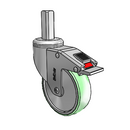 CH-04AMP-125-TL-SQ01 MedCaster Swivel Caster
