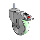 CH-04AMP-125-TL-TS07 MedCaster Swivel Caster