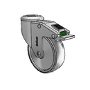 CH-04CRB-125-DL-HKU1 MedCaster Swivel Caster