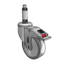 CH-04CRB-125-TL-XRN1 MedCaster Swivel Caster