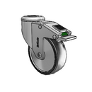 CH-04PYP-125-DL-HKU1 MedCaster Swivel Caster