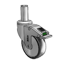 CH-04PYP-125-DL-SQ03 MedCaster Swivel Caster