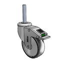 CH-04PYP-125-DL-TS22 MedCaster Swivel Caster