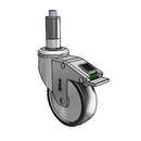 CH-04PYP-125-DL-XRR3 MedCaster Swivel Caster