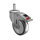 CH-04PYP-125-TL-GR10 MedCaster Swivel Caster