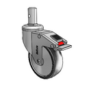 CH-04PYP-125-TL-RS01 MedCaster Swivel Caster