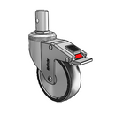 CH-04PYP-125-TL-RS02 MedCaster Swivel Caster
