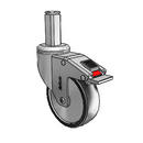 CH-04PYP-125-TL-SQ03 MedCaster Swivel Caster