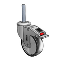 CH-04PYP-125-TL-TS22 MedCaster Swivel Caster