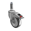 CH-04PYP-125-TL-XRR1 MedCaster Swivel Caster