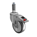 CH-04PYP-125-TL-XRR2 MedCaster Swivel Caster