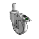 CH-04TPP-125-DL-RS04 MedCaster Swivel Caster