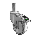 CH-04TPP-125-DL-SQ01 MedCaster Swivel Caster