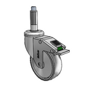 CH-04TPP-125-DL-XRR1 MedCaster Swivel Caster