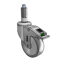CH-04TPP-125-DL-XRR2 MedCaster Swivel Caster