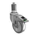 CH-04TPP-125-DL-XRR5 MedCaster Swivel Caster