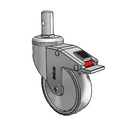 CH-04TPP-125-TL-RS04 MedCaster Swivel Caster