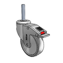 CH-04TPP-125-TL-TS21 MedCaster Swivel Caster