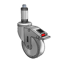 CH-04TPP-125-TL-XRN4 MedCaster Swivel Caster