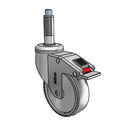 CH-04TPP-125-TL-XRR1 MedCaster Swivel Caster