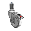 CH-04TPP-125-TL-XRR5 MedCaster Swivel Caster