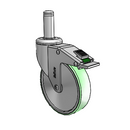 CH-05AMP-125-DL-GR09 MedCaster Swivel Caster