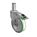 CH-05AMP-125-DL-SQ03 MedCaster Swivel Caster