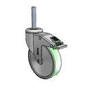 CH-05AMP-125-DL-TS22 MedCaster Swivel Caster