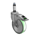 CH-05AMP-125-DL-XRN1 MedCaster Swivel Caster