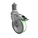 CH-05AMP-125-DL-XRR6 MedCaster Swivel Caster
