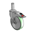 CH-05AMP-125-TL-GR09 MedCaster Swivel Caster