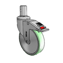 CH-05AMP-125-TL-RS03 MedCaster Swivel Caster