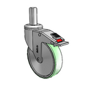 CH-05AMP-125-TL-SQ01 MedCaster Swivel Caster