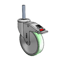 CH-05AMP-125-TL-TS21 MedCaster Swivel Caster